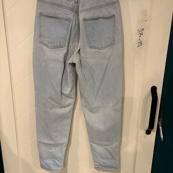 TWIK  High Waisted Distressed Straight Leg Organic Cotton Size 29 Aesthetic - Picture 8 of 9